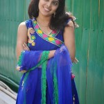 cute-actress-saravya-in-blue-dress