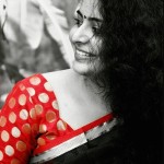 Swathi russel in Black Saree Stills