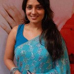nikita-thukral-in-blue-saree